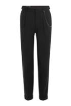 The Kooples The Kooples Tapered Pants With Chain - Black