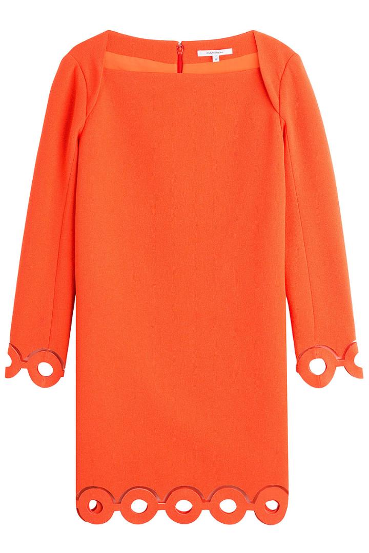 Carven Carven Crepe Dress With Cut Out Detail