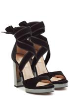 Valentino Valentino Velvet Platform Sandals