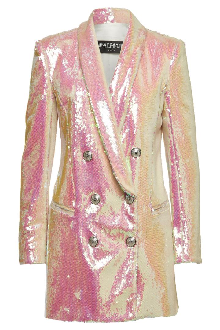 Balmain Balmain Sequin Double-breasted Blazer