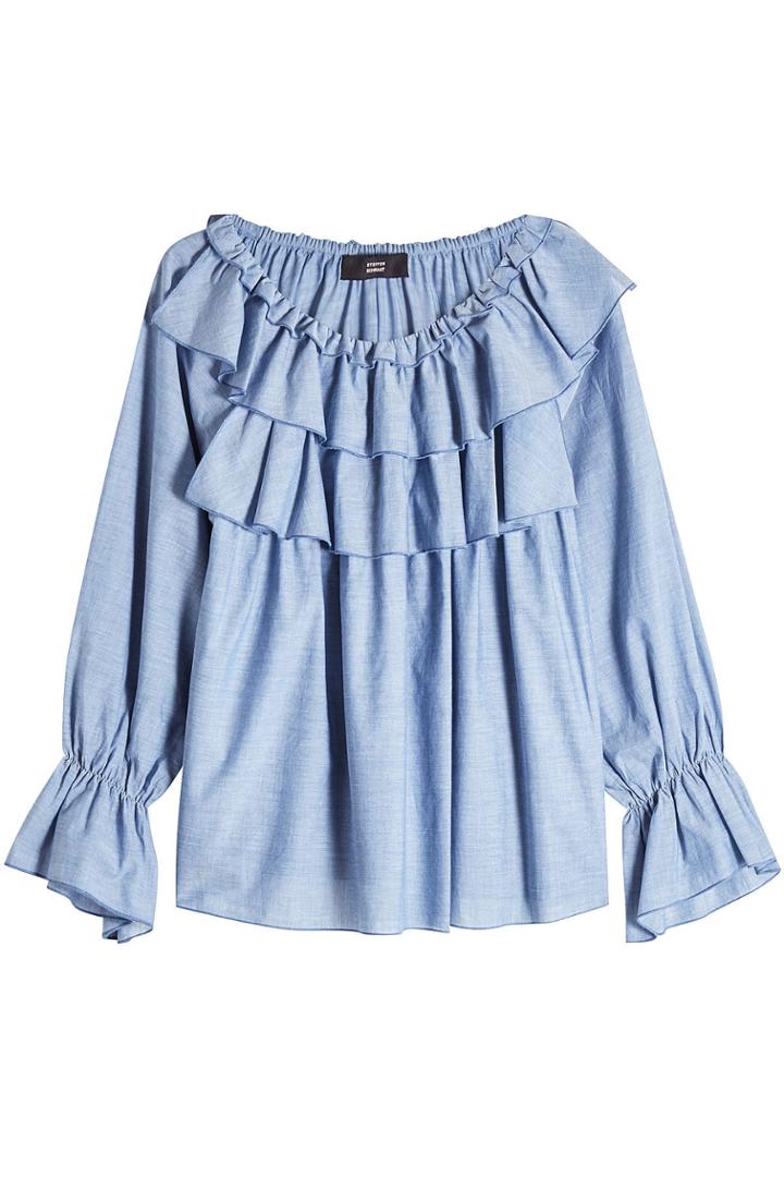 Steffen Schraut Steffen Schraut Cotton Blouse With Ruffles
