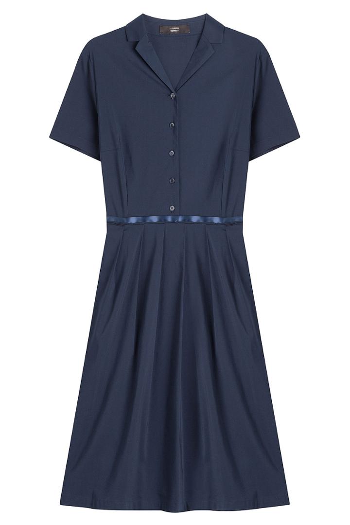 Steffen Schraut Steffen Schraut Cotton Blend Shirt Dress - Blue