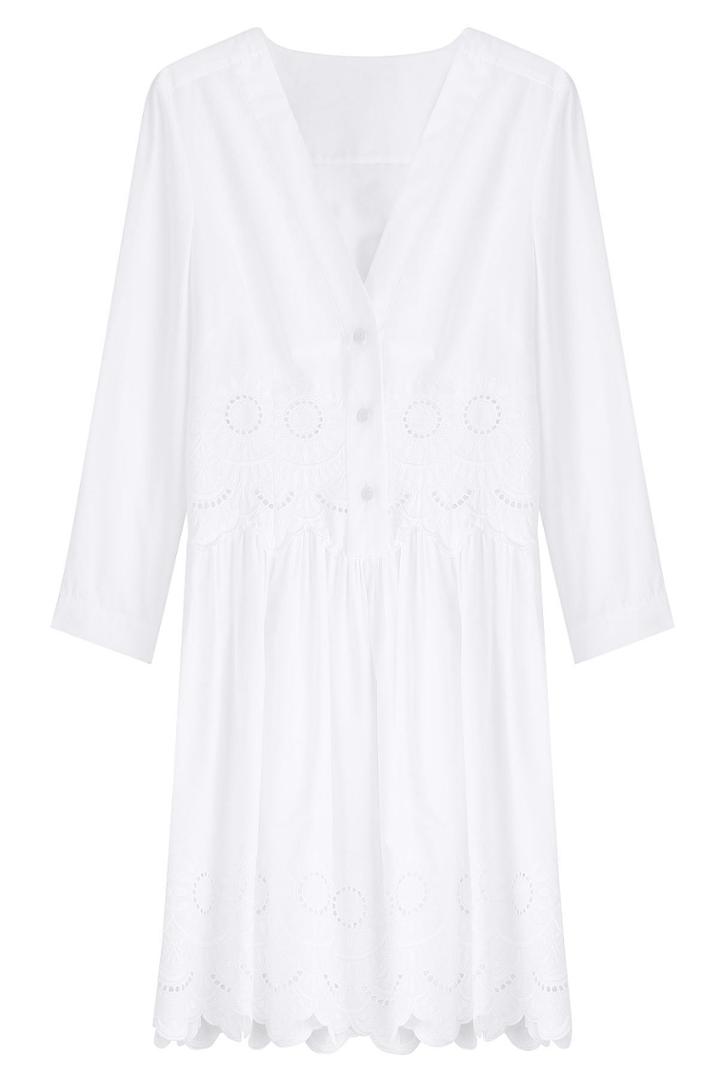 Alberta Ferretti Alberta Ferretti Embroidered Cotton Dress - None