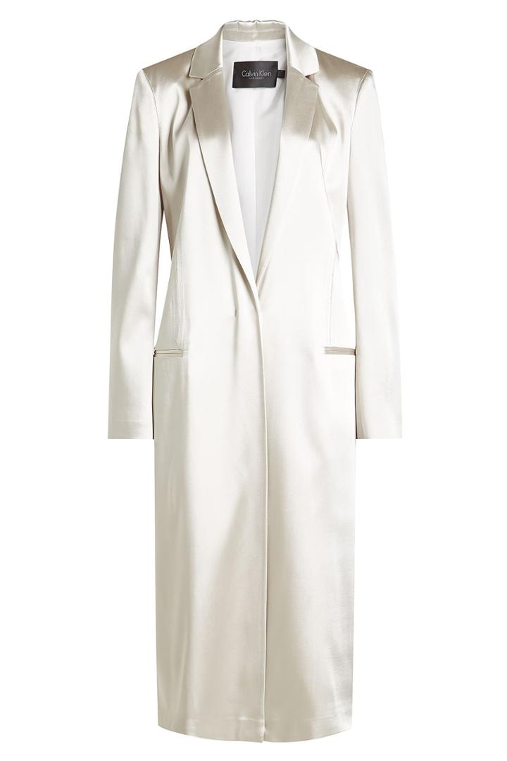 Calvin Klein Collection Calvin Klein Collection Satin Coat