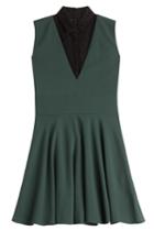 The Kooples The Kooples Dress With Lace - Green