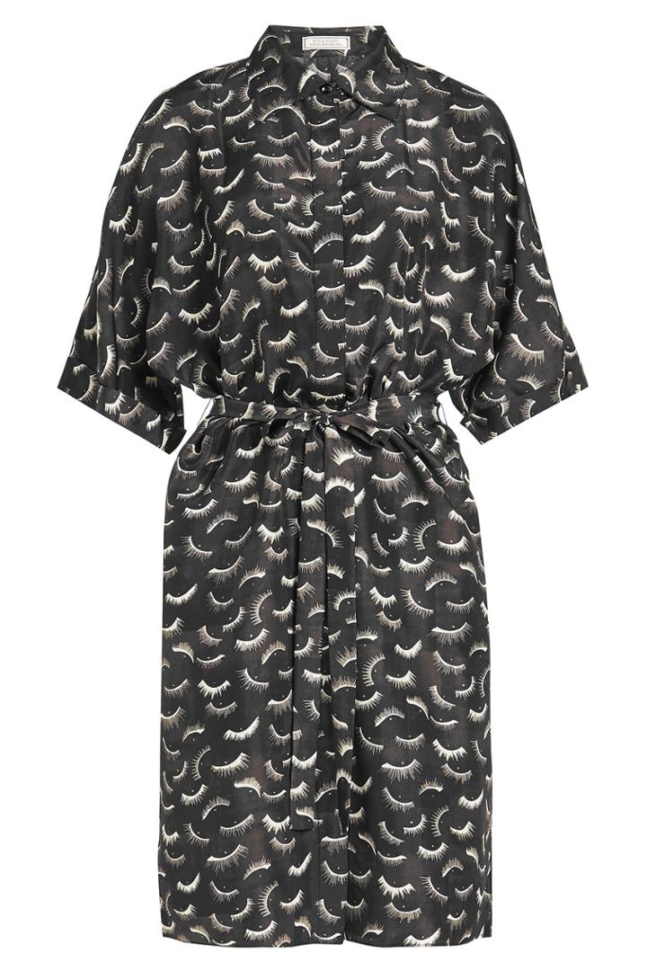 Nina Ricci Nina Ricci Printed Silk Dress With Belt