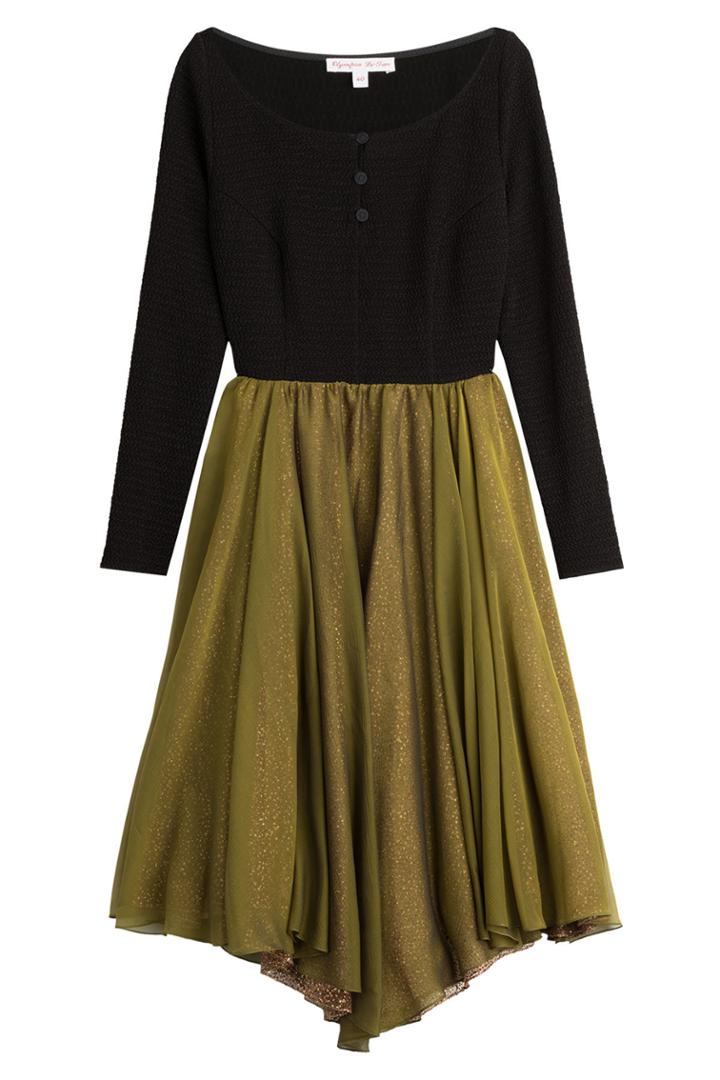 Olympia Le-tan Olympia Le-tan Asymmetric Dress With Silk