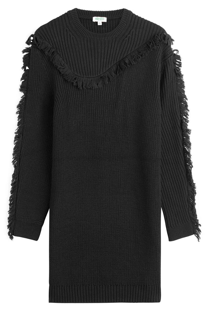 Kenzo Kenzo Wool Sweater Dress - Black