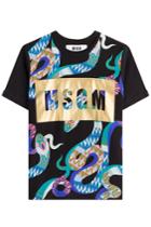 Msgm Msgm Printed Cotton T-shirt