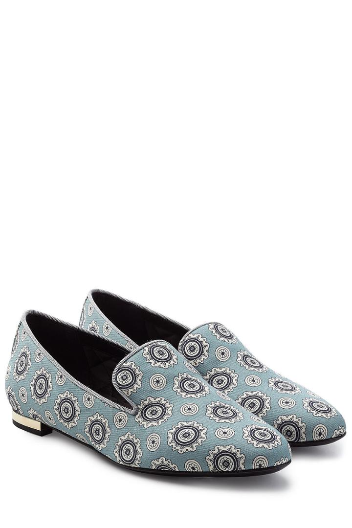 Burberry Burberry Printed Fabric Slip-ons