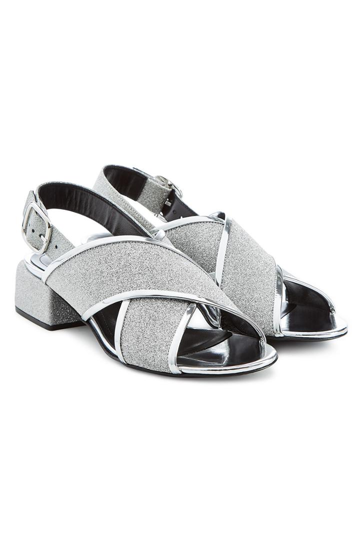 Marni Marni Sandals With Metallic Leather
