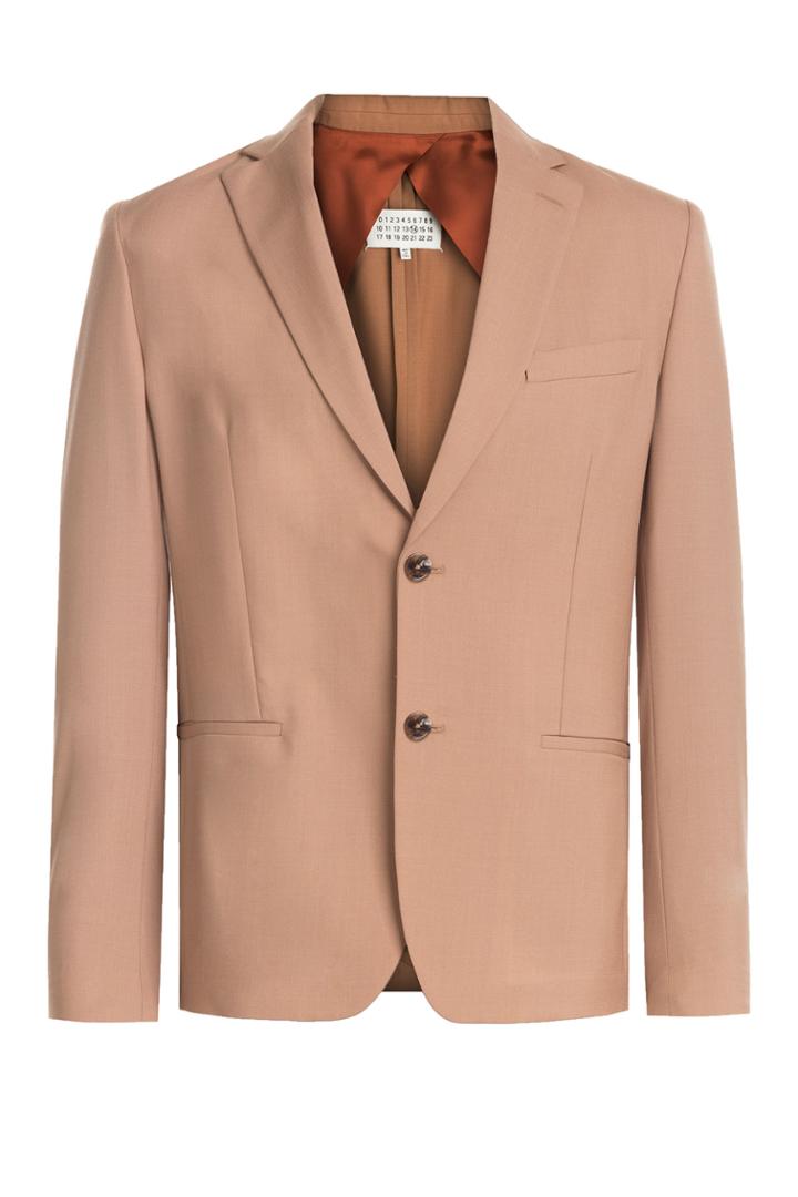 Maison Margiela Maison Margiela Slim Fit Wool Blazer - Camel