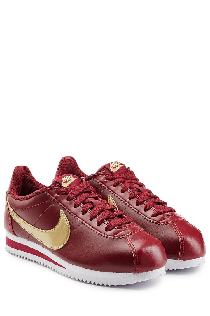 Nike Nike Classic Cortez Leather Sneakers - Red