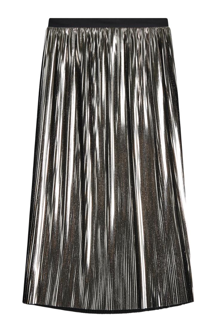Jil Sander Jil Sander Pleated Metallic Skirt - Black