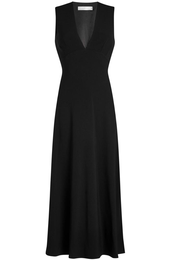 Victoria Beckham Victoria Beckham Draped Back Midi Dress