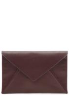 Maison Margiela Maison Margiela Leather Envelope Clutch - Brown