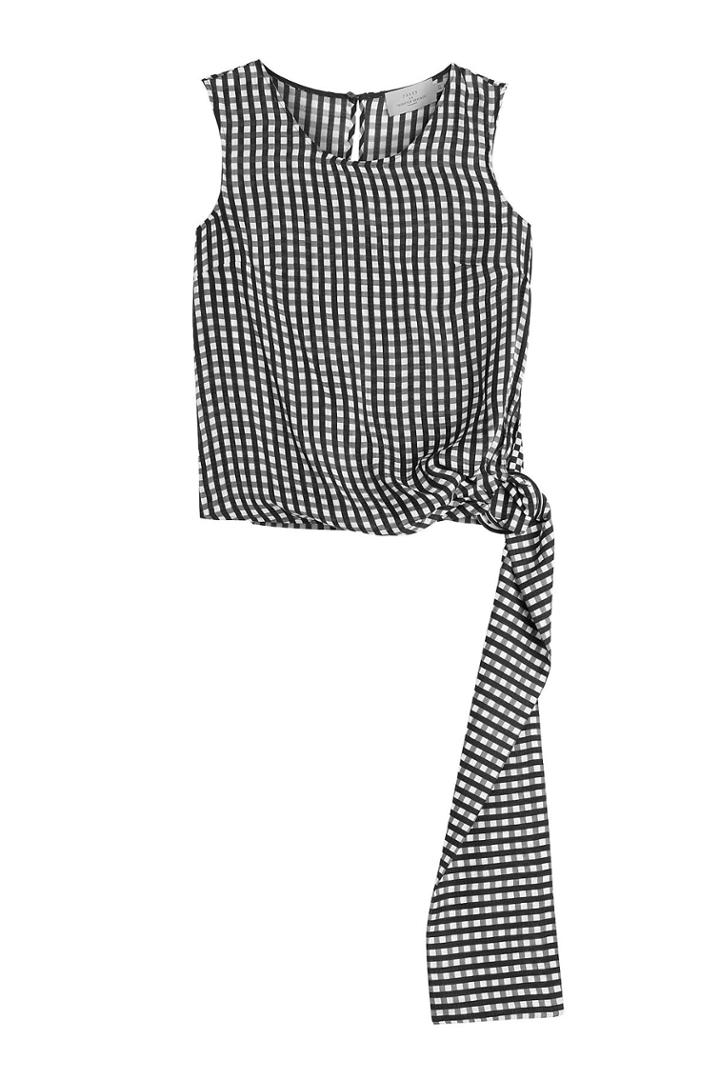 Preen Preen Printed Silk Shell With Tie - Multicolored