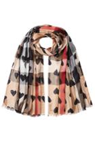 Burberry Shoes & Accessories Burberry Shoes & Accessories Printed Scarf With Cashmere - Brown
