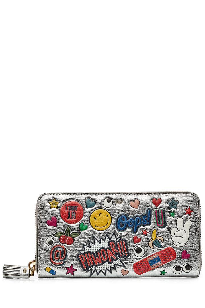 Anya Hindmarch Anya Hindmarch Leather Large Zip-around Wallet - Multicolor