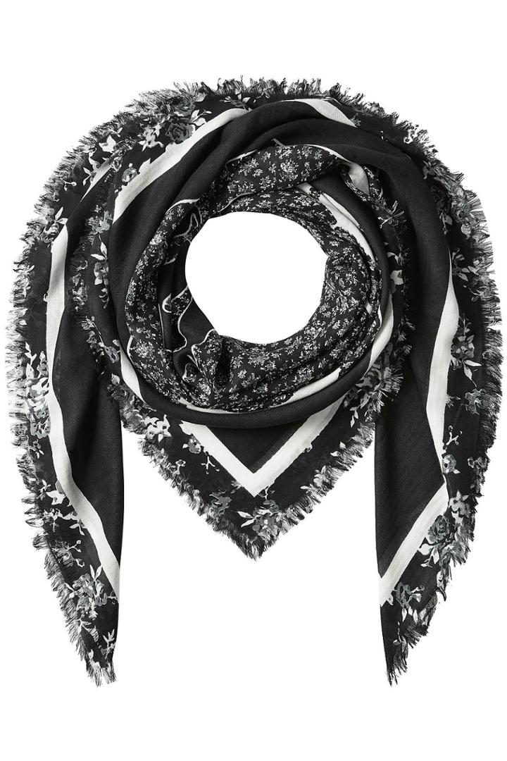 Mcq Alexander Mcqueen Mcq Alexander Mcqueen Printed Scarf With Cotton - Grey