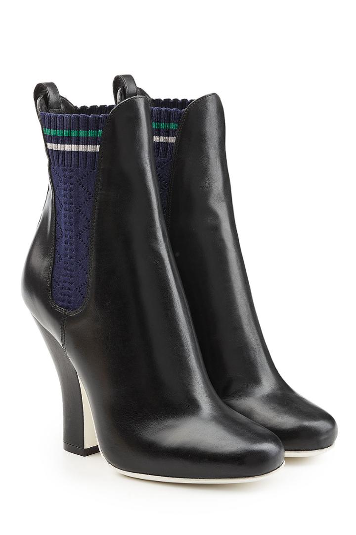 Fendi Fendi Leather Ankle Boots