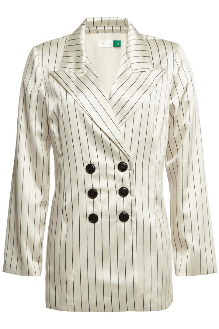 Rixo London Rixo London Toni Striped Satin Blazer