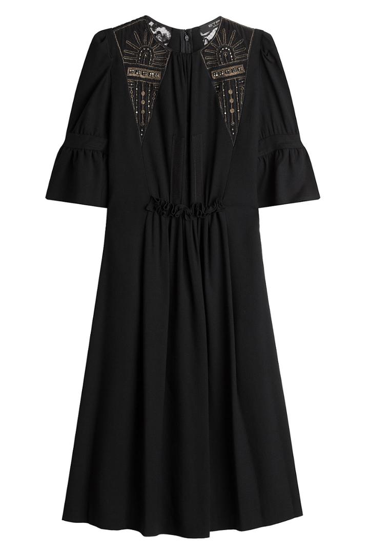 Etro Etro Embroidered And Embellished Dress With Lace