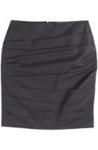 Paule Ka Ruched Cotton Skirt