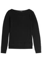 Donna Karan Donna Karan Long Sleeve Wool Top - Black