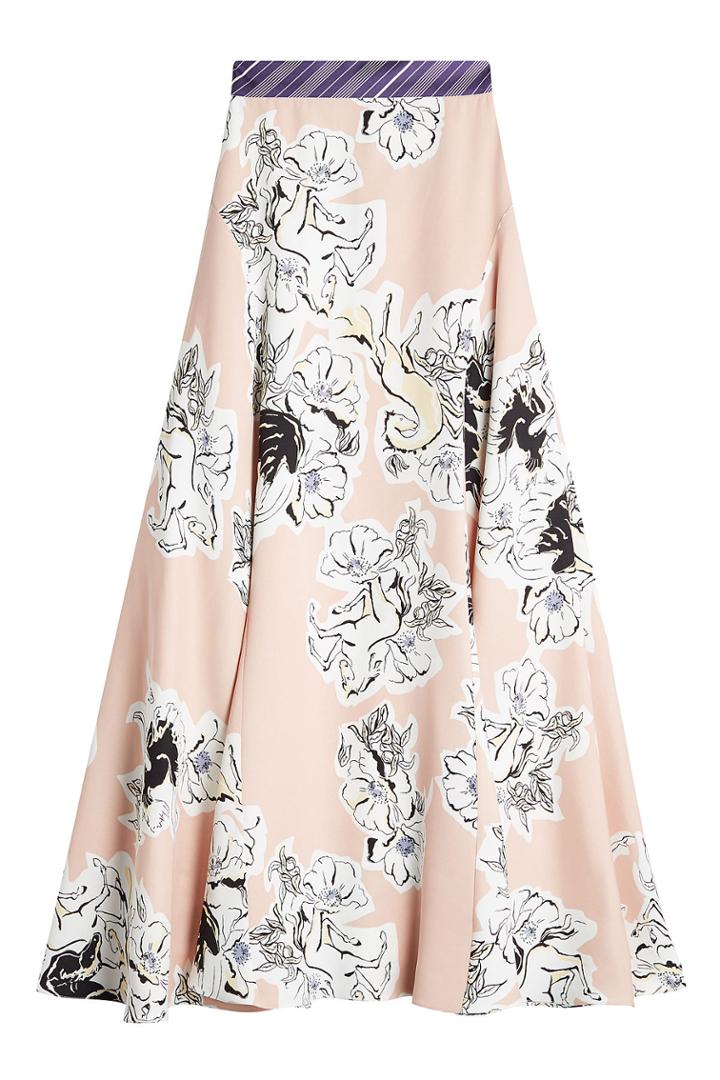 Roksanda Roksanda Printed Silk Skirt