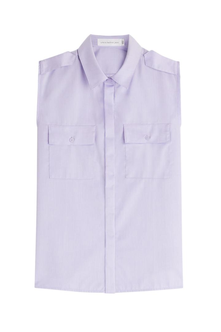 Victoria Beckham Denim Victoria Beckham Denim Sleeveless Cotton Shirt