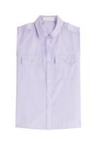 Victoria Beckham Denim Victoria Beckham Denim Sleeveless Cotton Shirt