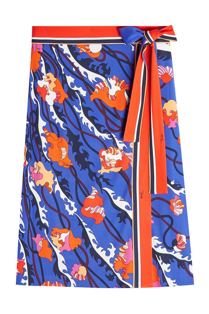 Emilio Pucci Emilio Pucci Printed Skirt With Silk
