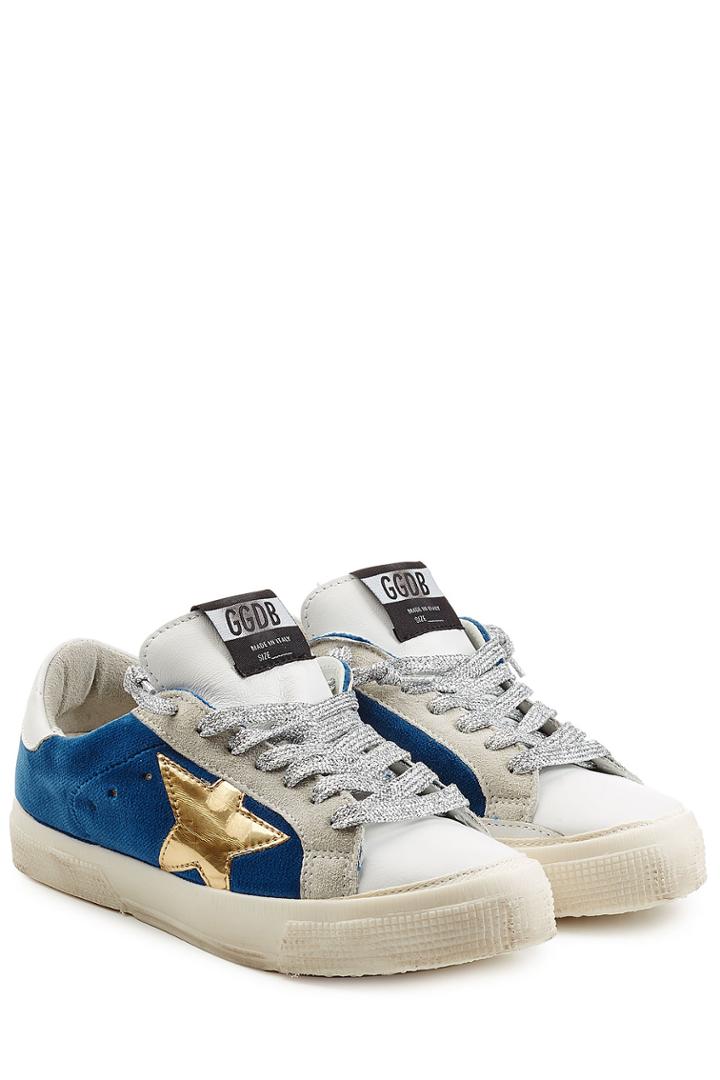 Golden Goose Golden Goose Super Star Leather And Suede Sneakers - Multicolor