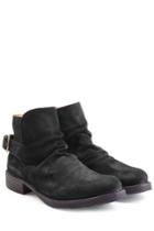 Fiorentini & Baker Fiorentini & Baker Suede Buckle Back Ankle Boots - Black