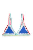 Kiini Kiini Tuesday Bikini Top With Hand Crocheted Trim - Multicolor