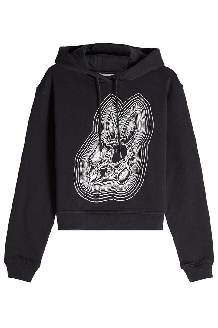 Mcq Alexander Mcqueen Mcq Alexander Mcqueen Printed Cotton Hoody - Black