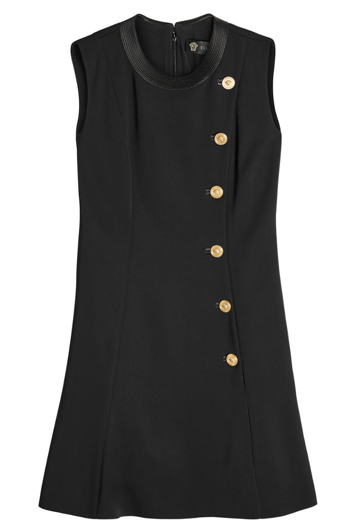 Versace Versace Dress With Embossed Buttons