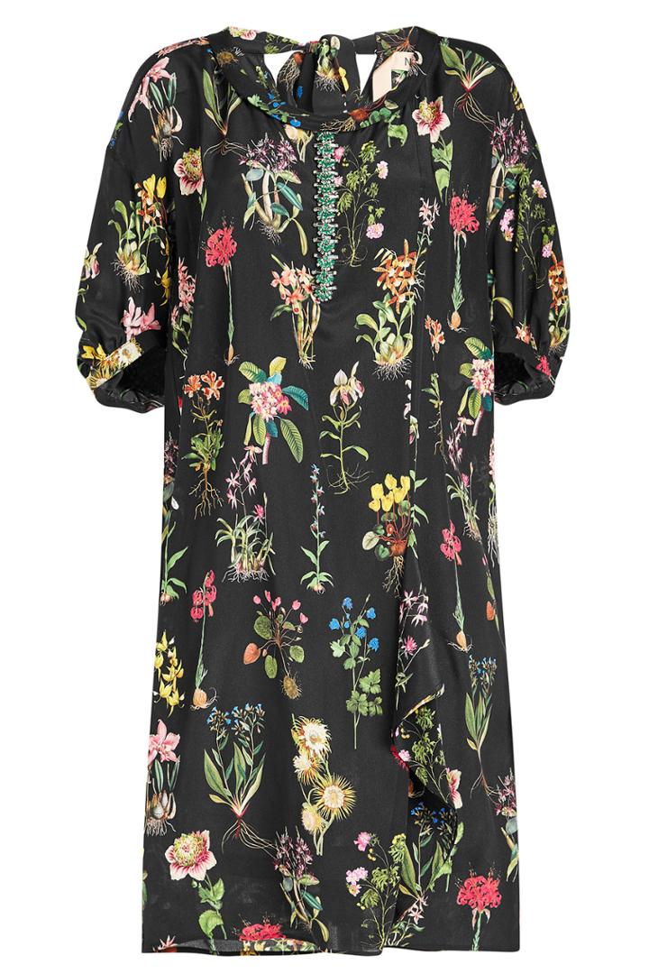 N 21 N&deg;21 Printed Silk Dress With Embellishment