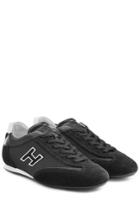 Hogan Hogan Suede And Mesh Sneakers - Black