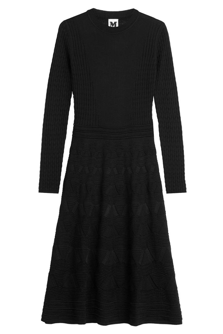 M Missoni M Missoni Patterned Knit Dress - Black