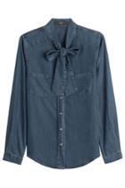Steffen Schraut Steffen Schraut Denim Blouse With Bow