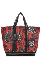 Vanessa Bruno Vanessa Bruno Linen Tote With Sequin Embellishment - Red