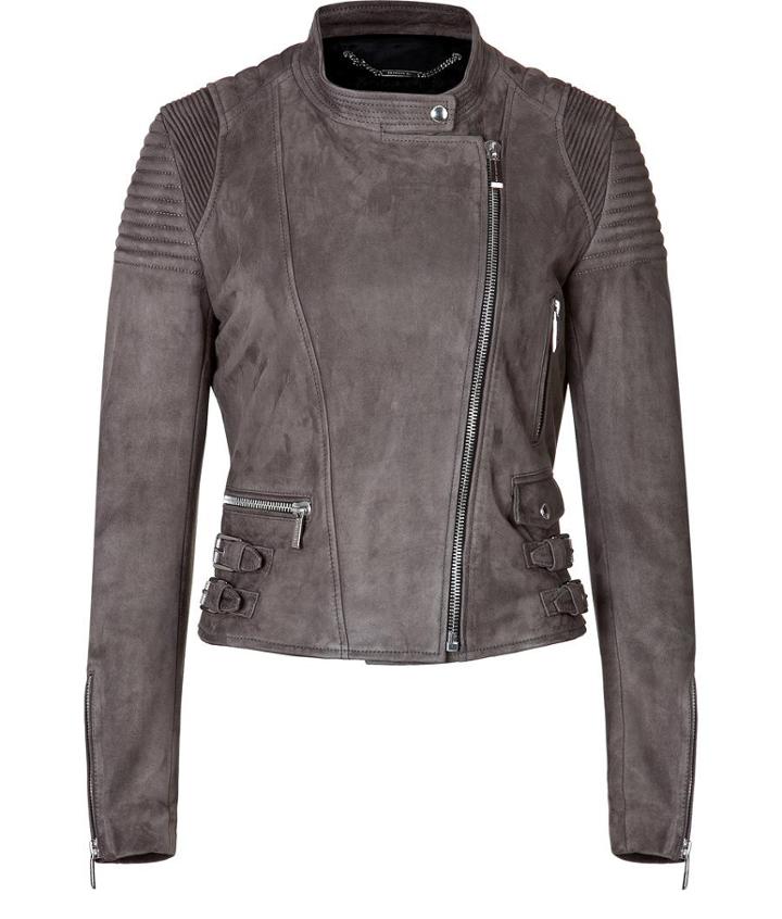 Barbara Bui Suede Biker Jacket