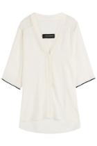 By Malene Birger By Malene Birger Silk Blouse With Sheer Shoulder Panels - None