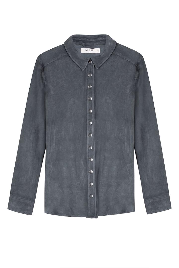 M I H M I H Suede Shirt - Blue