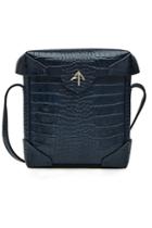 Manu Atelier Manu Atelier Mini Pristine Embossed Leather Shoulder Bag