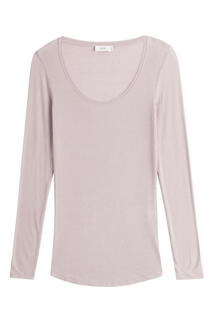 Closed Closed Jersey Top With Cashmere - Mauve