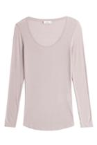 Closed Closed Jersey Top With Cashmere - Mauve