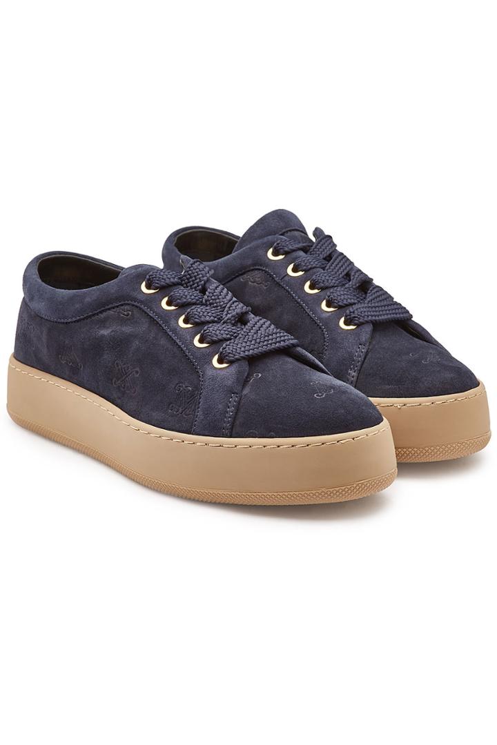 Max Mara Max Mara Jean Suede Platform Sneakers